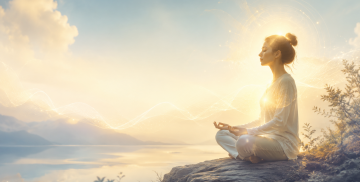 Meditación serena al amanecer